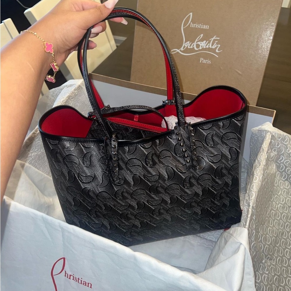 Christian Louboutin small cabata monogram tote